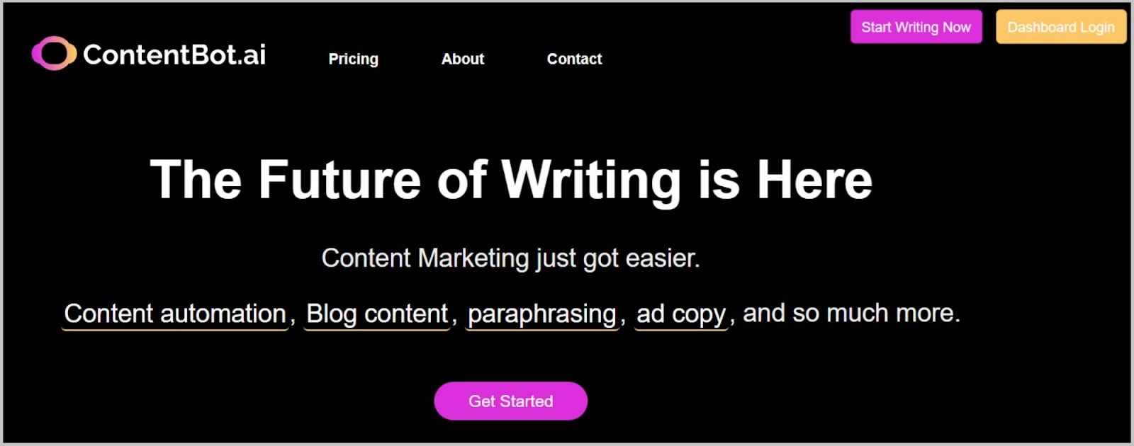 Contentbot - AI content writing tool