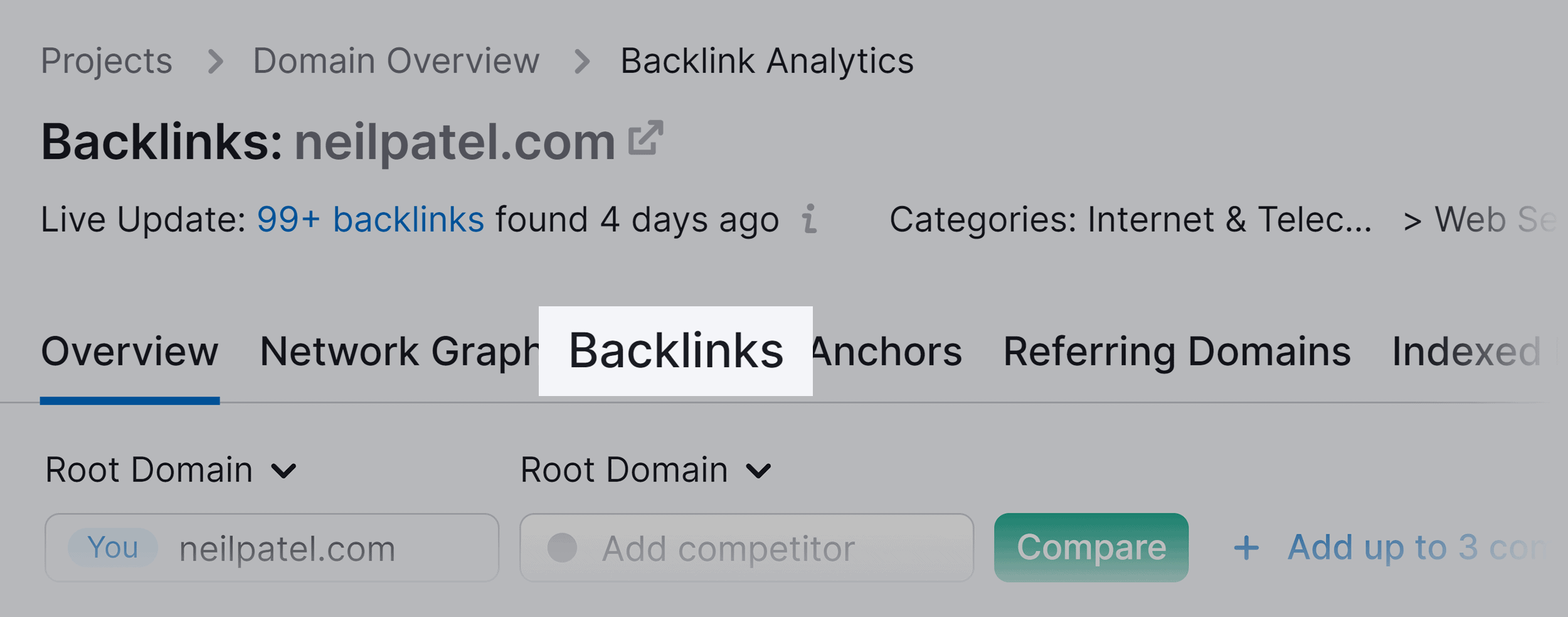 Backlink Analytics – Backlinks