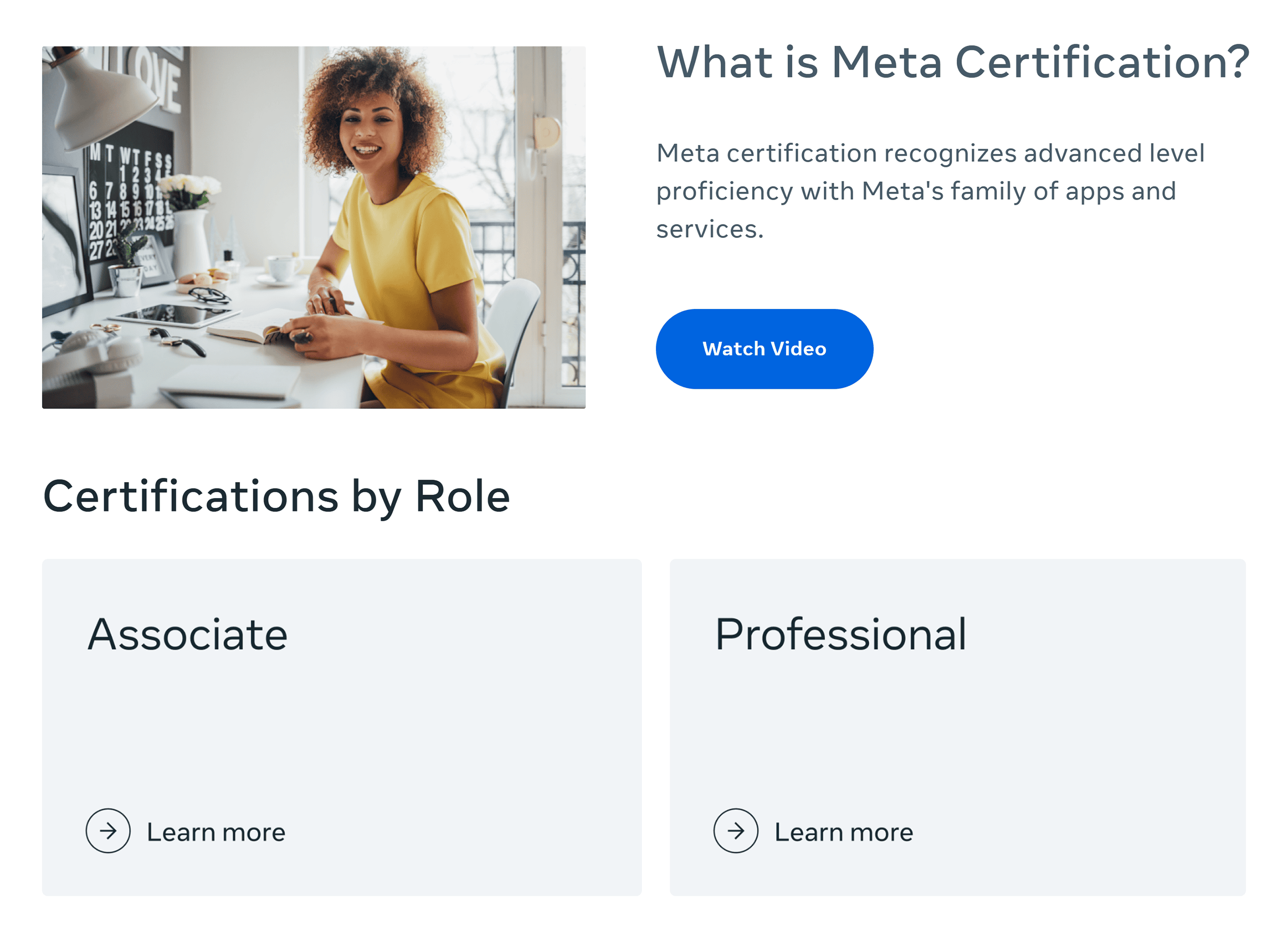Facebook – Certifications