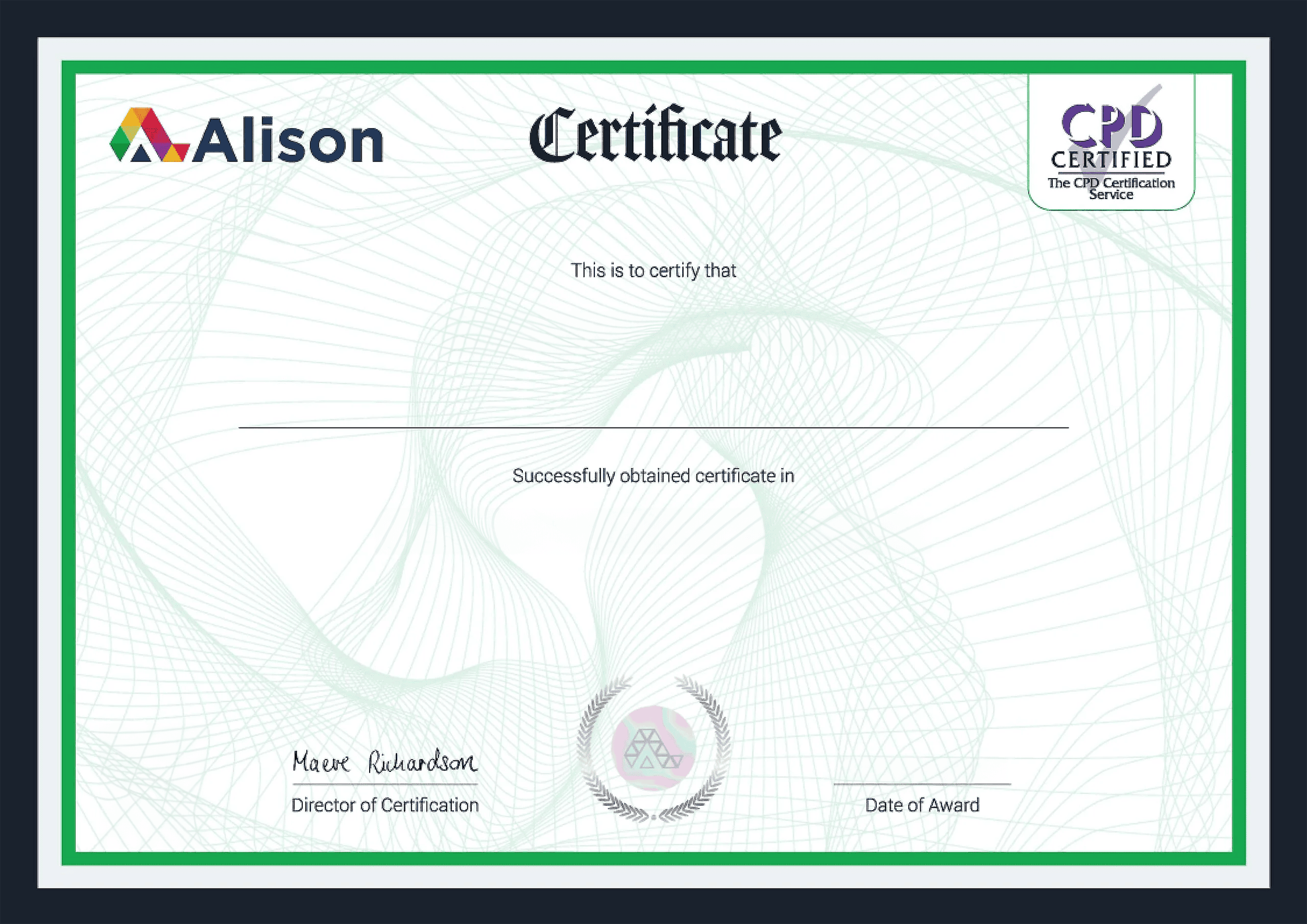 Alison – Certificate