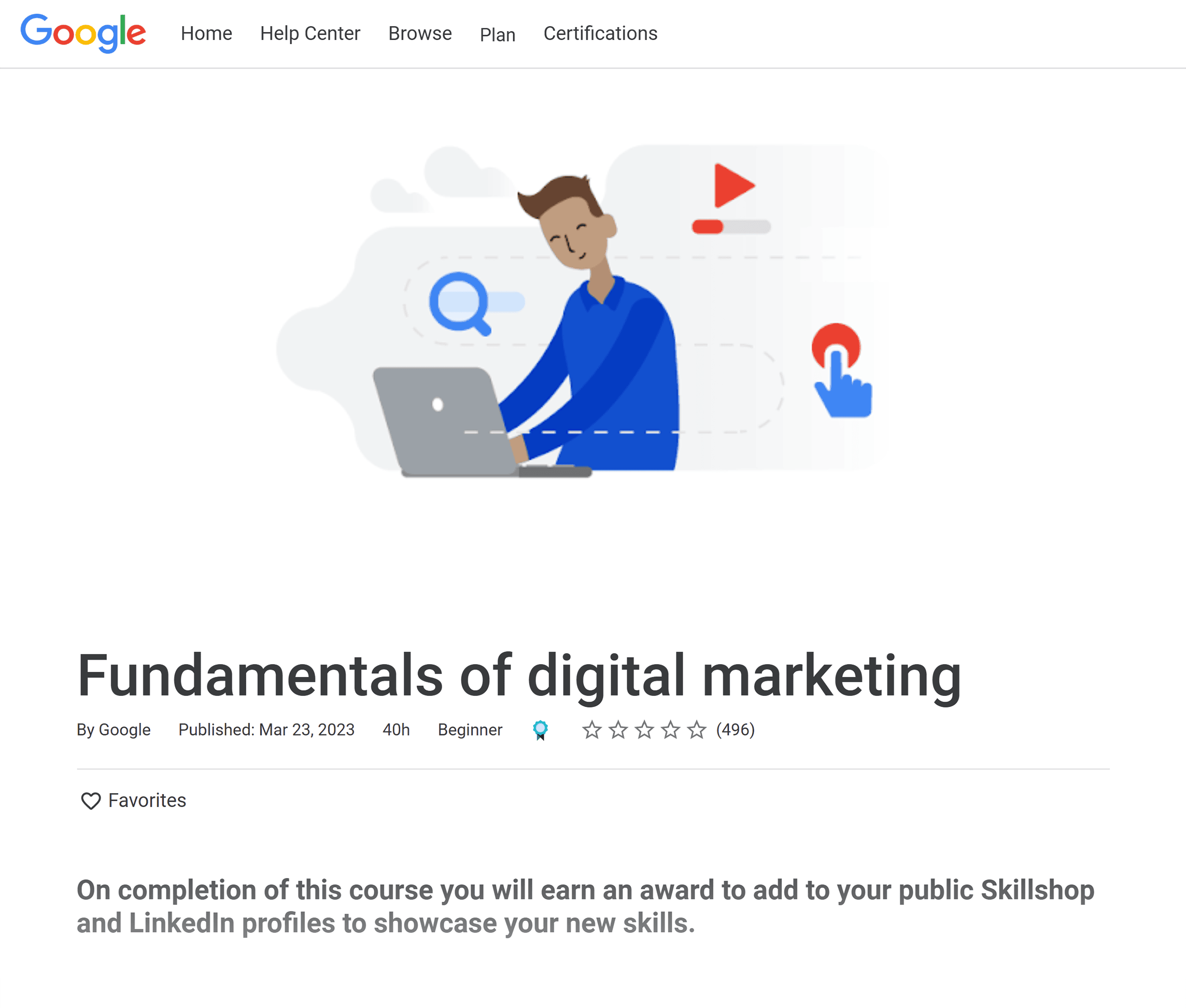 Google – Digital Marketing Course