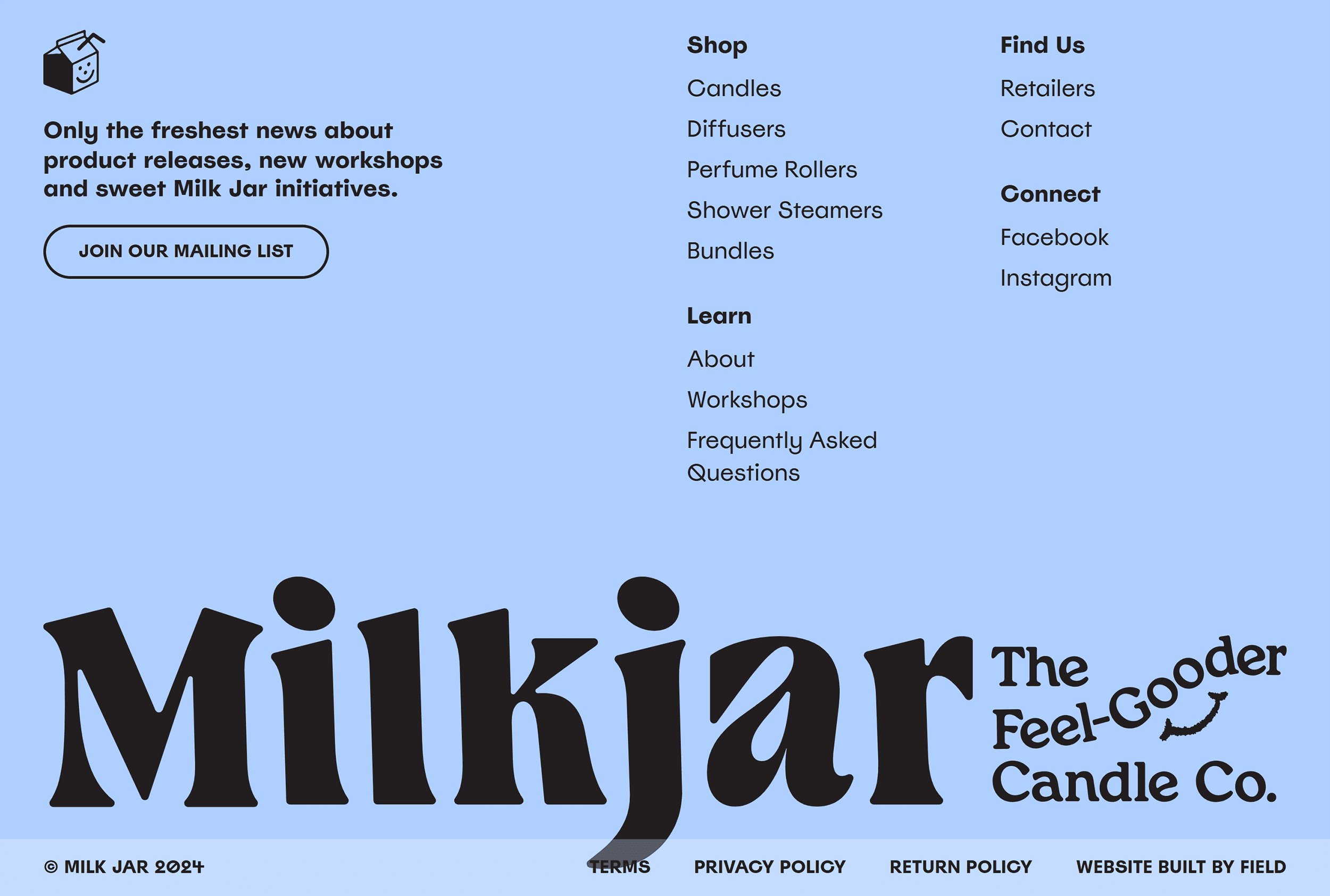 Milkjar – Footer