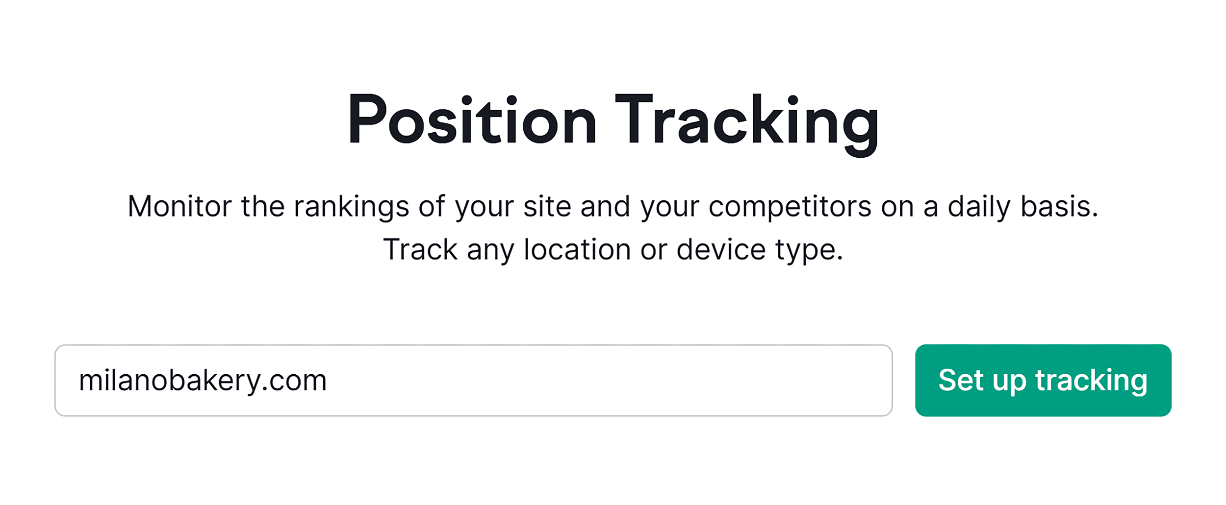 Semrush – Position Tracking