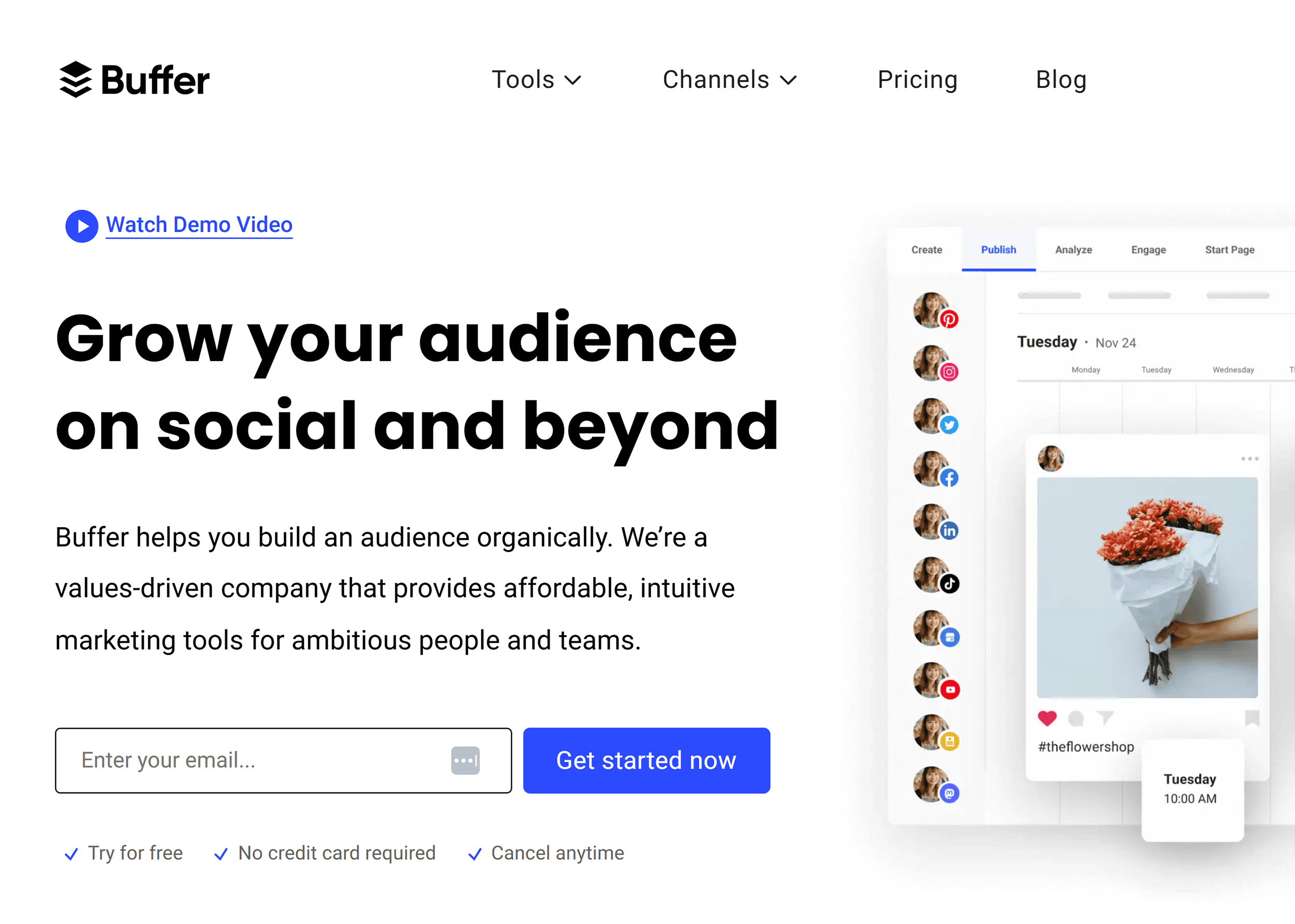 Buffer – Homepage